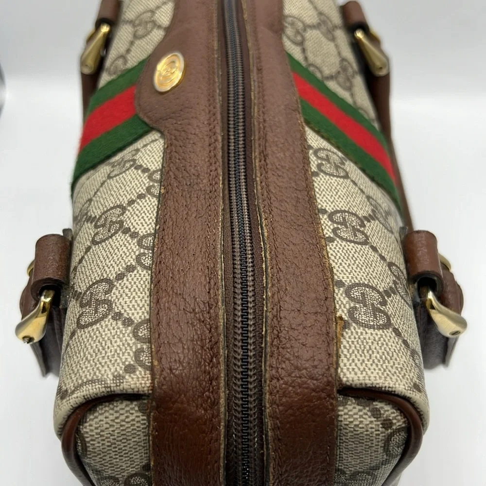 Gucci Canvas GG Supreme Boston- Accessory Collection - Vintage - Picture 6 of 15